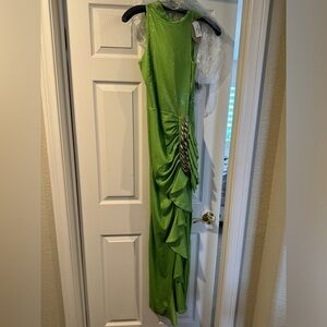 Raisa Vanessa Green Turtleneck Sequin Dress